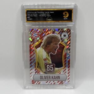 Oliver Kahn - Holo Foil Soccer Card 2024 Grass Games - Graded 9 Novelty
